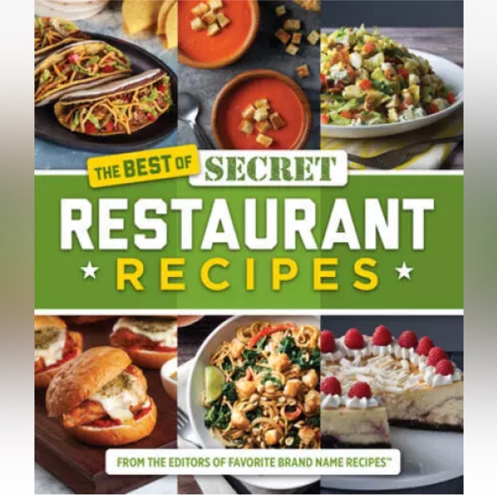 The Best of Secret Restaurant Recipes Cookbook Hard Cover NWT Great Gift